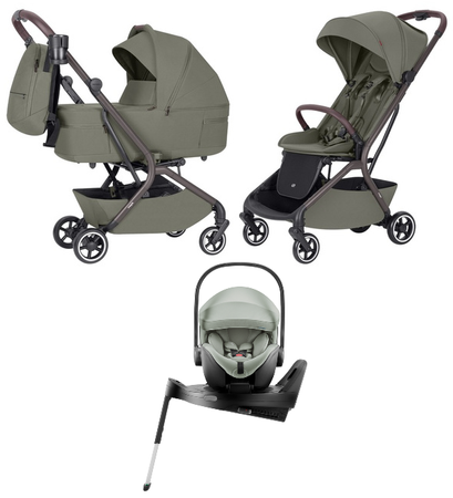Carrello Magia CRL-6555 Wózek Głęboko-Spacerowy 2w1 + Britax Romer Baby-Safe Pro Fotelik Samochodowy 0-13kg + Baza