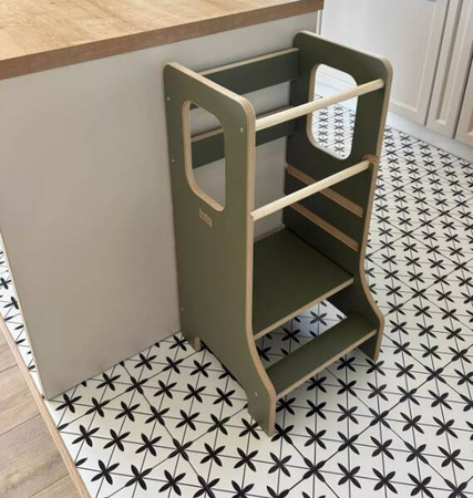Baby Wood Slim M Kitchen Helper Oliwkowy
