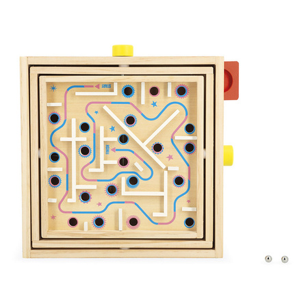 Janod Gra zręcznościowa Labirynt Ball Maze Applepop 5+