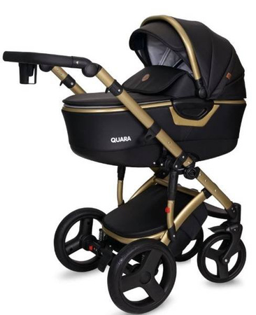 Coto Baby Quara Wózek Głęboko-spacerowy 53 Black Gold