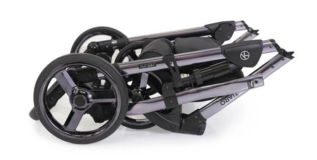 Kunert Tiaro Premium Wózek Głęboko-Spacerowy 2w1 Brąz + Krem Grafitowa Rama Koła Żelowe