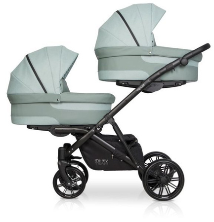 Riko Team Wózek Bliźniaczy Rok Po Roku Głęboko-Spacerowy Basil