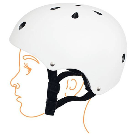 Kinderkraft Safety Kask z Naklejkami White