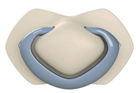 Canpol Babies Smoczek Silikonowy Symetryczny Pure Color 6-18m 2szt. 22/656_blu Blue