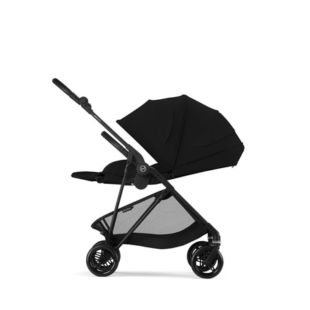 Cybex Melio Carbon Wózek Głęboko-Spacerowy Magic Black + Cybex Cloud G I - Size Fotelik Samochodowy Magic Black 0-13kg