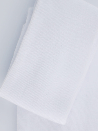 Noviti Rajstopy Bawełniane Gładkie Białe 92-98
