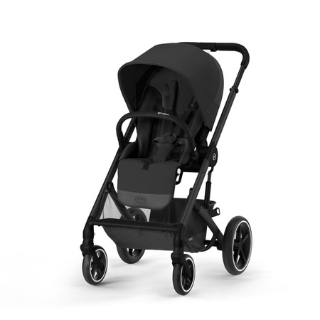 Cybex Balios S Lux Wózek Głęboko-Spacerowy + Cloud G I-Size Fotelik Samochodowy 0-13kg + Baza G + Adaptery Moon Black