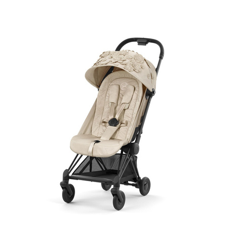 Cybex Coya Wózek Spacerowy Simply Flowers Nude Beige + Pałąk do Wózka