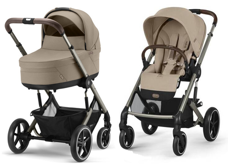 Cybex Balios S Lux 2.0 Wózek Głęboko Spacerowy Almond Beige MEGA ZESTAW 10w1