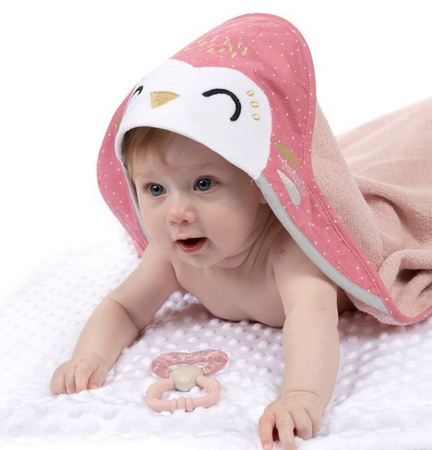 Canpol Babies Okrycie Kąpielowe Dla Niemowląt 100x100cm 26/801 Pink