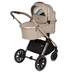 Adamex Spark Champagne Wózek Głęboko-Spacerowy Latte 2