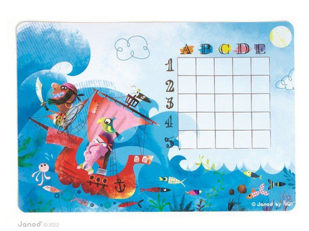 USZKODZONE OPAKOWANIE Statki gra magnetyczna, Janod