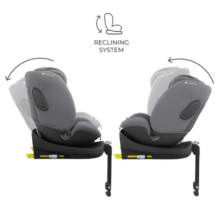 Kinderkraft Zestaw 3w1 Endura Safe Modular System Fotelik Samochodowy 0-36 kg Szary