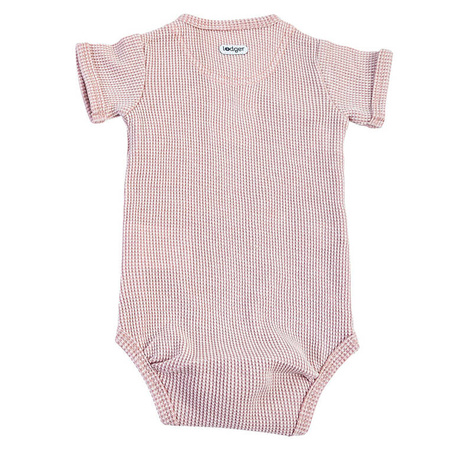 Lodger Body kopertowe niemowlęce krótki rękaw bawełniane jasny róż Ciumbelle Tan r. 74