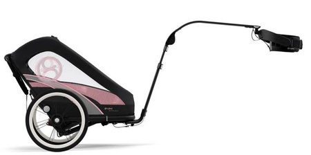 Cybex Zeno Wielofunkcyjna Przyczepka Do Biegania Do Roweru Cybex Sports Powder Pink by Anna Lewandowska