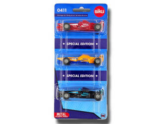 SIKU 0411 Pojazdy Wyścigowe Wyścigówki 3pak