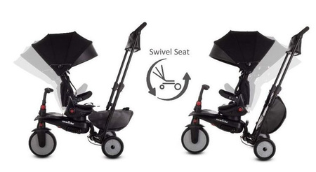 Smart Trike Składany Rowerek Dziecięcy/Wózek 8w1 STR7 Czarny