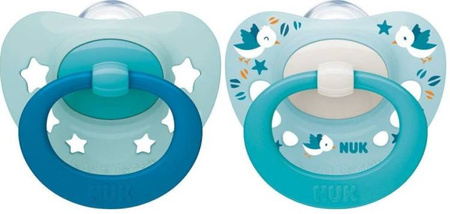 Nuk Smoczek Uspokajający Silikonowy 18-36m Signature 2szt. Boy
