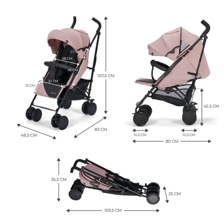 Kinderkraft Siesta Wózek Spacerowy Pink