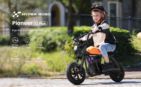 Hyper GoGo Pioneer 12 Plus Motocykl Elektryczny - Czarny