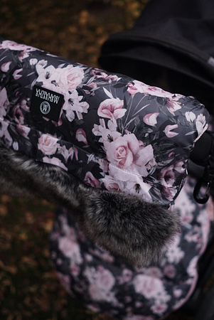 Makaszka Mufka Do Wózka Night Flowers