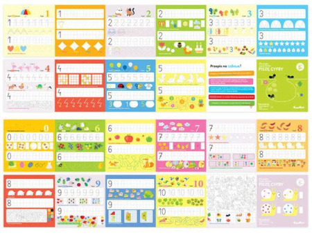 CzuCzu Dłuuugie Rysowanki Pisze Cyfry