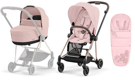 Cybex Mios 3.0 Wózek Głęboko-Spacerowy Peach Pink + Cybex Śpiworek Gratis