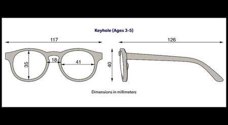 Babiators Keyhole O-KEY001-S Smoke Lens Rozmiar 0-2+ Jet Black