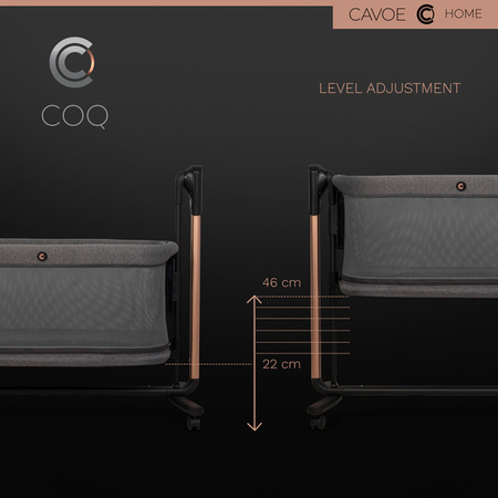 Cavoe Elektryczna kołyska łóżeczko 4w1 COQ Meteorite