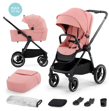 Kinderkraft Nea Wózek Głęboko-Spacerowy 2w1 Ash Pink
