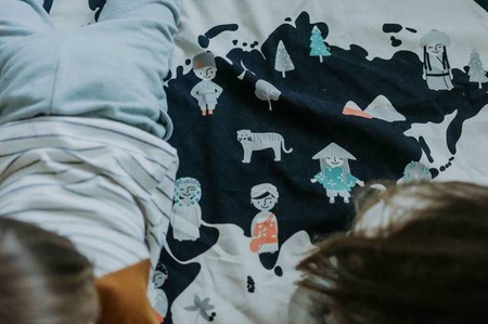 Play&Go Worek Na Zabawki Mata Edukacyjna Mapa Świata/Gwiazki