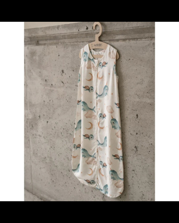 Waldin Śpiworek 0.5 TOG Wieloryb Biały Rozmiar S