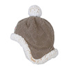 Lodger Fleece Dwuwarstwowa Zimowa Czapeczka z Polaru 3-6 msc Brązowa Buffalo
