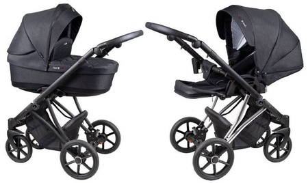 Coletto Craft Wózek Głęboko-Spacerowy 2w1 C-04 Czarna Rama