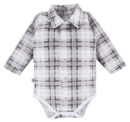 Eevi Body Ceremony z Kołnierzykiem w Szarą Kratkę 56cm