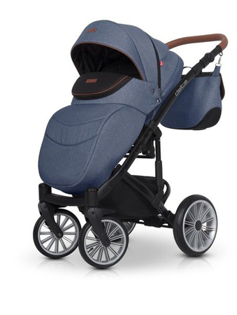 Euro-Cart Delta Wózek Głęboko-Spacerowy 2w1 Denim 03