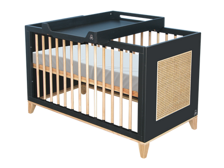 Theo Bebe Nami Łóżeczko Ratanowe 60x120cm Onyx