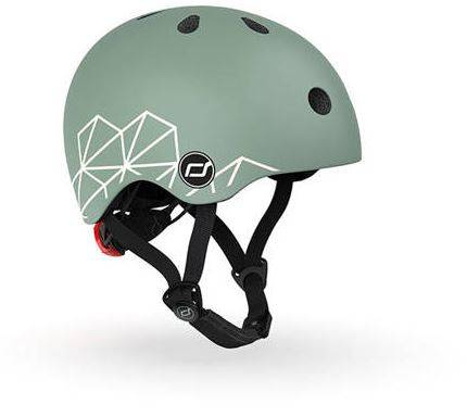 Scootandride Kask XXS-S Dla dzieci 1-5 Lat Green Lines