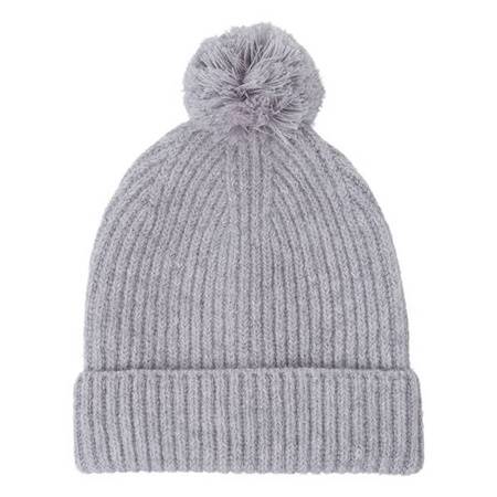 Lodger Czapeczka z Wełny Merino 100% 3-6 msc Szara Drizzle