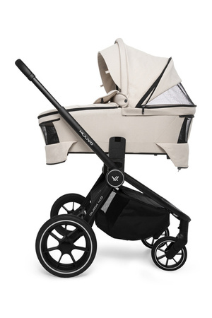 Muuvo Quick 4.0 Wózek Głęboko-Spacerowy Classic Black + Cybex Aton B2 i-Size Fotelik Samochodowy 0-13kg + Baza One Volcano Black