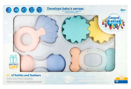 Canpol Babies Zestaw Pierwszych Grzechotek Pastel 79/401