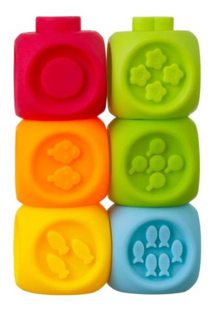 Bocioland Miękkie Klocki Sensoryczne 6szt. BL037