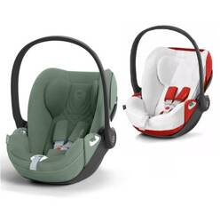 Cybex Cloud T I-Size Plus Fotelik Samochodowy 0-13kg + Tapicerka Letnia Plus Leaf Green 