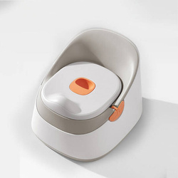 Ines&John Nocnik Dziecięcy Premium White / Grey / Orange