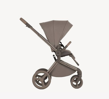 Anex Flo Wózek Głęboko-Spacerowy Yuki + Cybex Aton B2 i-Size Fotelik Samochodowy 0-13kg + Baza One Volcano Black