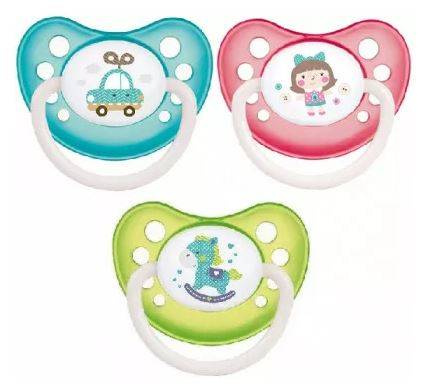 Canpol Babies 23/258 Smoczek Uspokajający Anatomiczny Silikon 18m+ Mix