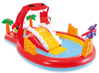 Intex Basen Dmuchany Plac Zabaw Dinozaur Dino Ze Zjeżdżalnią 57160