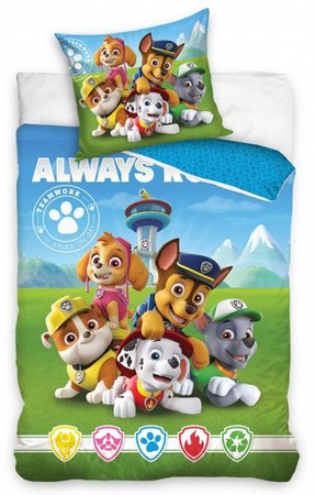 Carbotex Pościel Bawełniana Psi Patrol 140 X 200 Cm Komplet Pościeli