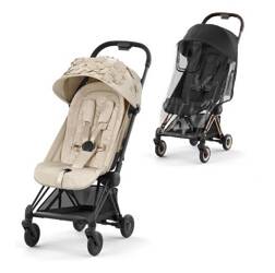 Cybex Coya Wózek Spacerowy + Folia Przeciwdzeszczowa Simply Flowers Nude Beige 2023