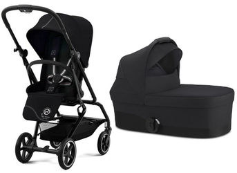 Cybex Eezy S Twist + Plus 2 Wózek Spacerowy Moon Black Czarna Rama 2023